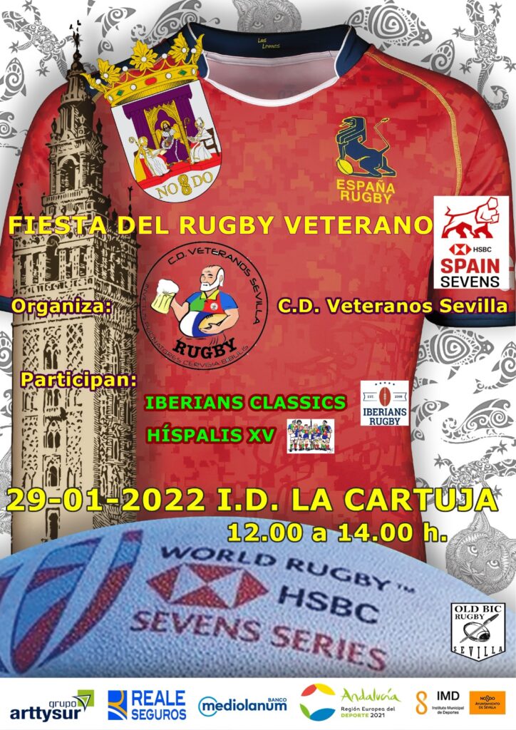 Cartel Fiesta del rugby veterano