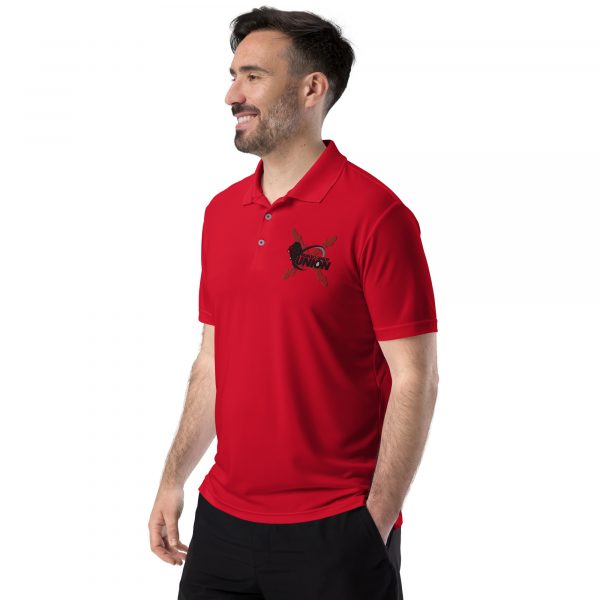adidas performance polo shirt red left front 643693818bf29
