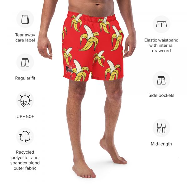 all over print recycled swim trunks white front 64411ce47a614